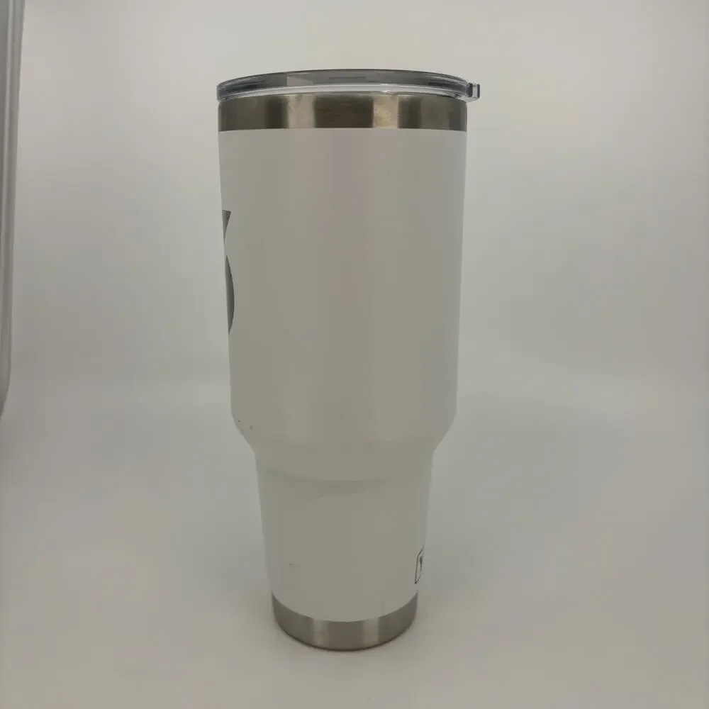 Yeti Rambler 42 Oz Straw Mug With Handle White C6 Logo No Straw